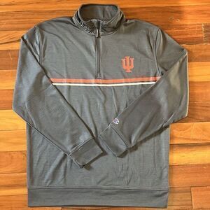 Indiana‎ University Hoosiers Mens Performance Pullover Champions M 1/4 zip IU